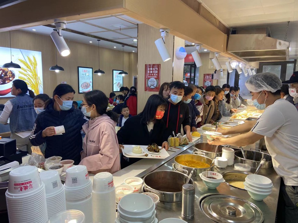 谷德意八宝粥单县加盟店开业了！